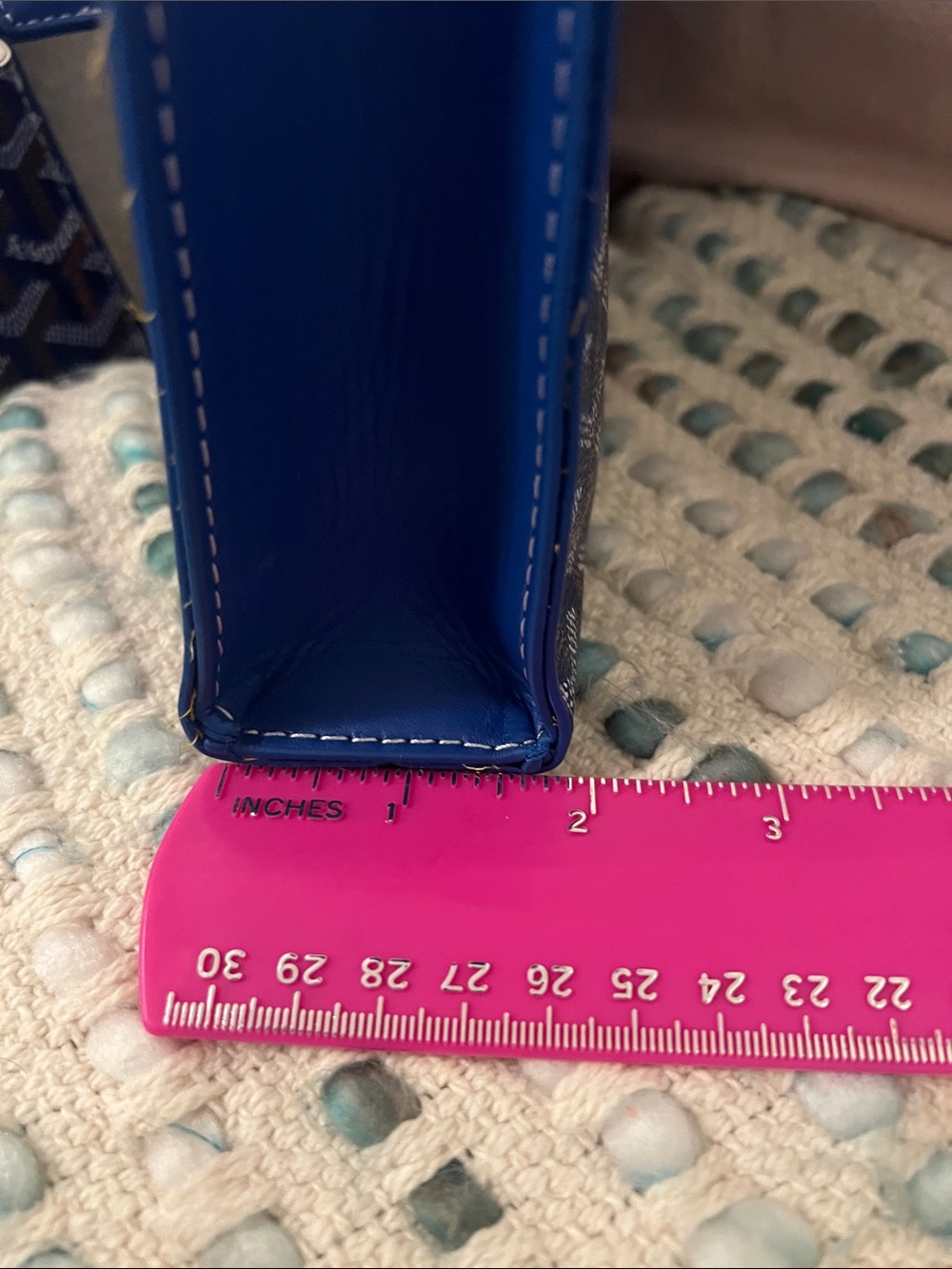 INSPIRED Blue Patterned Crossbody Set with Wristlet - Picture 9 of 10